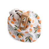 Organic Bamboo Muslin Swaddle | Tangerine